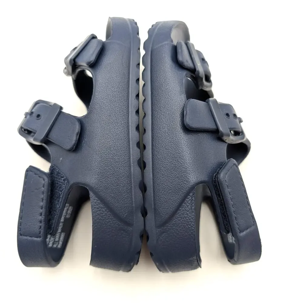 Harper Canyon Sage Open Toe Sandals Adjustable Buckle Kids' Navy Size US6